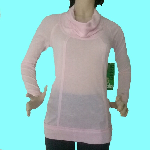 ALO T - SHIRT LONG SLEEVES PINK COLOR ALO BAMBOO M - Picture 4 of 8